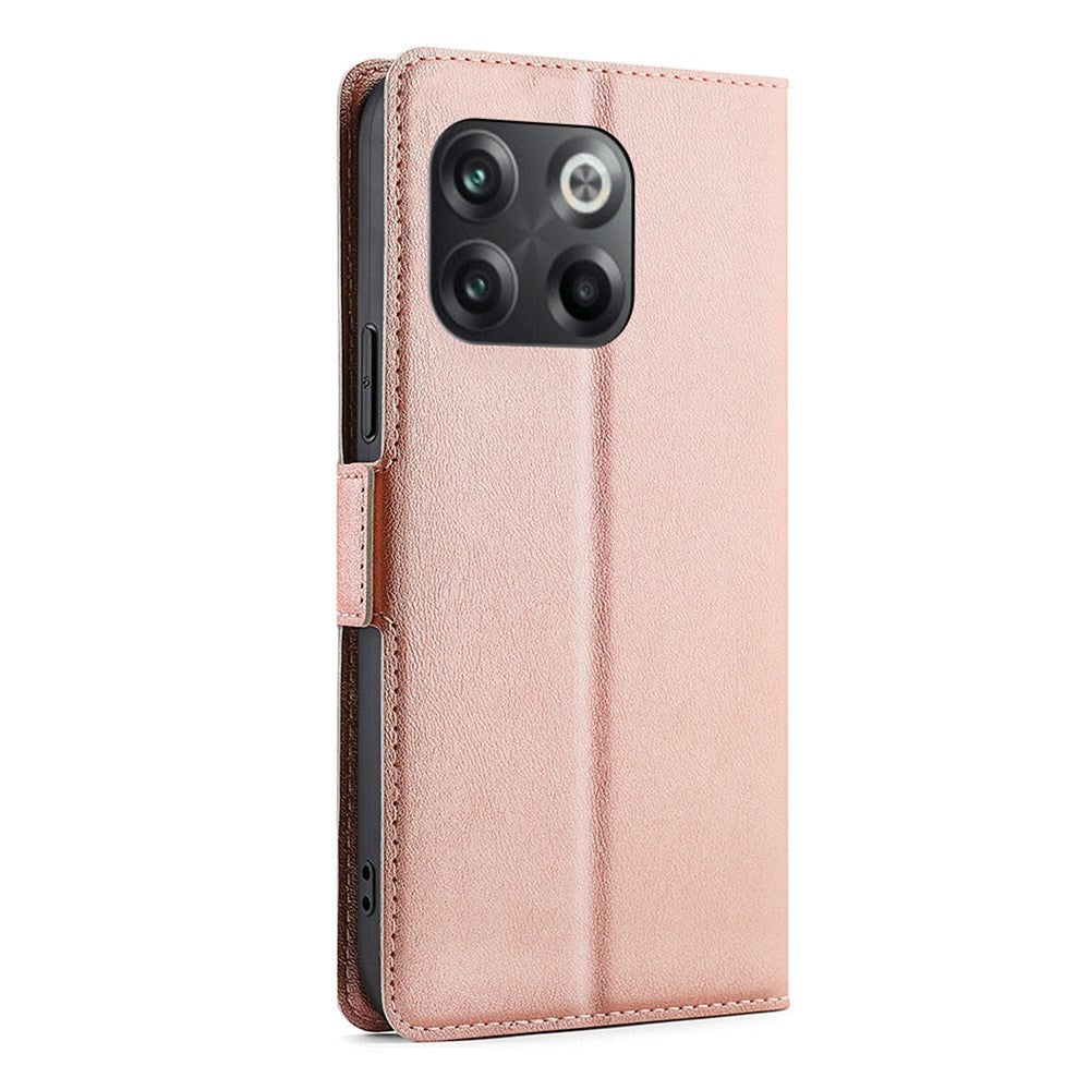 OnePlus 10T Flip Cover m. Kortholder & Ståfunktion - Rose Gold