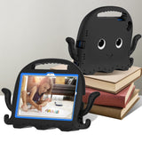 Samsung Galaxy Tab A8 10.5" (2021) Børne Cover m. Kickstand  - Blæksprutte - Sort