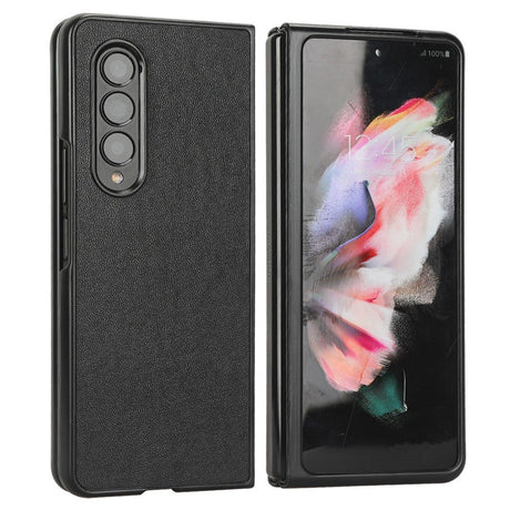 EIDERWOOD Samsung Galaxy Z Fold4 (5G) Kunstlæderbelagt Plastik Bagside Cover - Sort