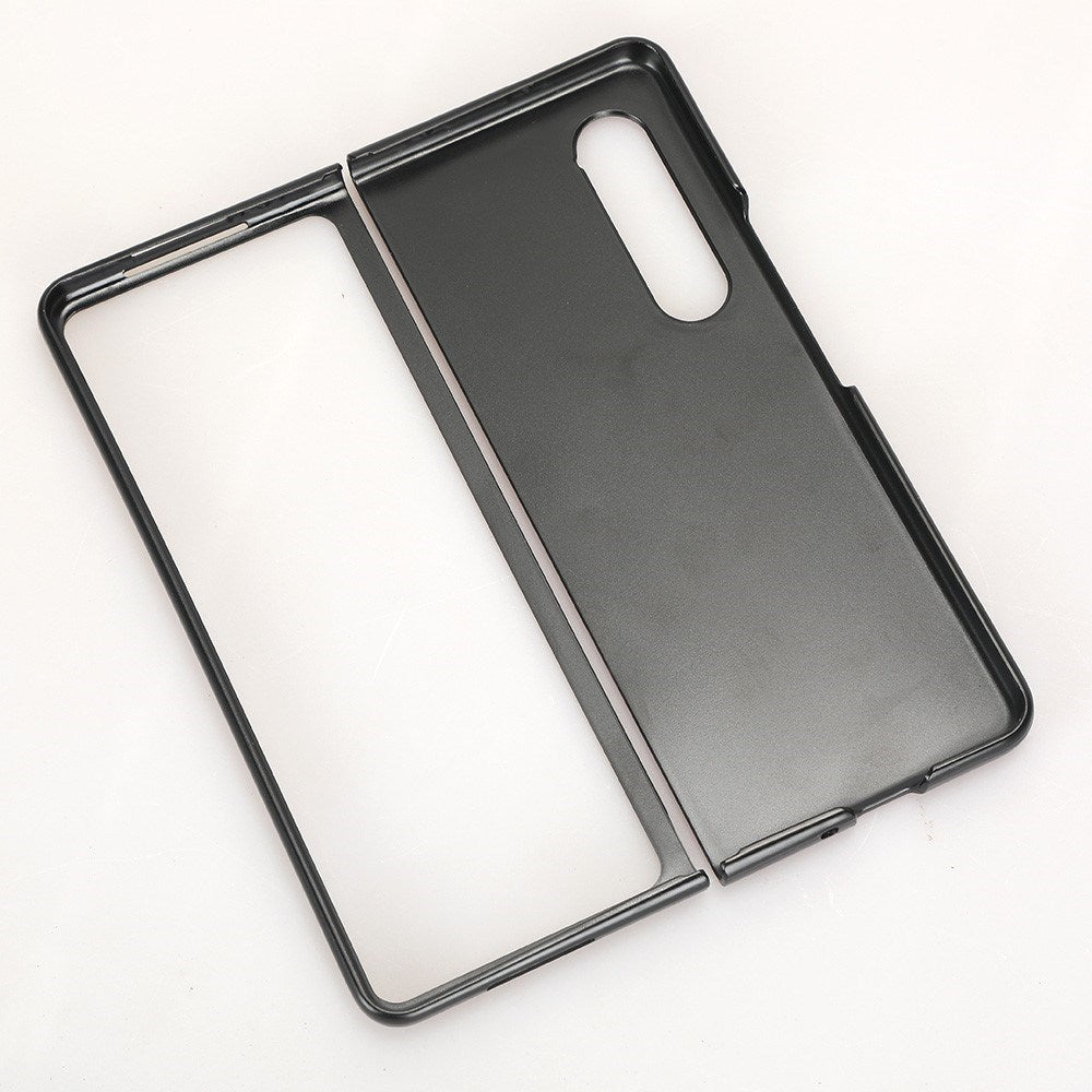 EIDERWOOD Samsung Galaxy Z Fold4 (5G) Kunstlæderbelagt Plastik Bagside Cover - Sort