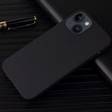 iPhone 14 Plus Fleksibelt Bagside Cover - Sort