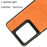 EIDERWOOD Motorola Edge 50 Pro Læderbelagt Plastik Bagside Cover - Orange