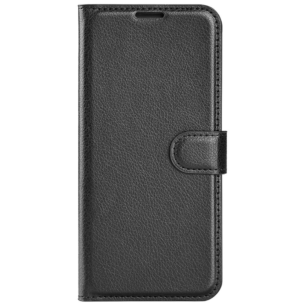 EIDERWOOD Motorola Edge 50 Ultra Litchi Læder Flip Cover m. Pung - Sort