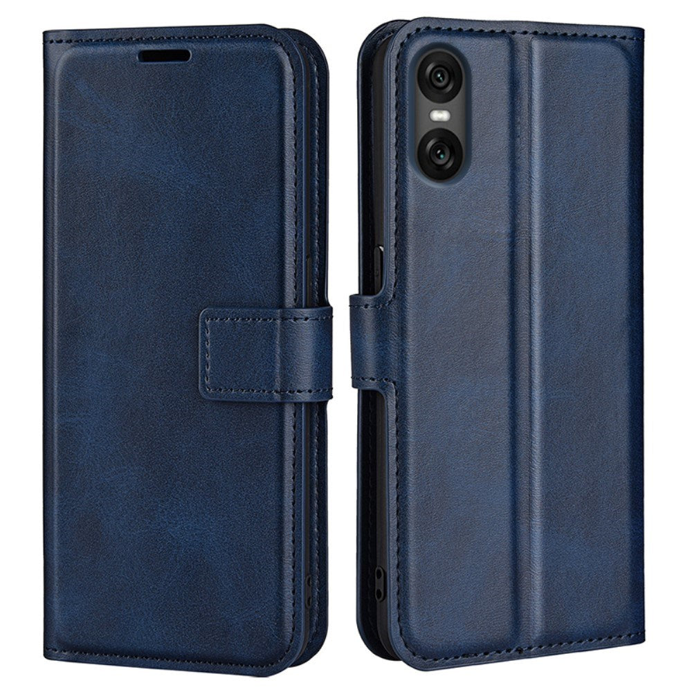 EIDERWOOD Sony Xperia 10 VI Kunstlæder Flip Cover m. Ståfunktion & Kortholder - Blå