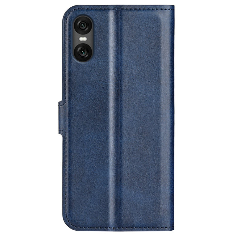 EIDERWOOD Sony Xperia 10 VI Kunstlæder Flip Cover m. Ståfunktion & Kortholder - Blå