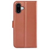 EIDERWOOD iPhone 16 Plus Litchi Læder Flip Cover m. Pung - Brun