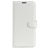 EIDERWOOD iPhone 16 Litchi Læder Flip Cover m. Pung - Hvid