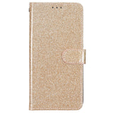 EIDERWOOD iPhone 16 Pro Læder Flip Cover m. Pung & Strop - Glimmer - Guld