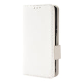 Sony Xperia 5 IV PU Litchi Læder Flip Cover m. Pung - Hvid