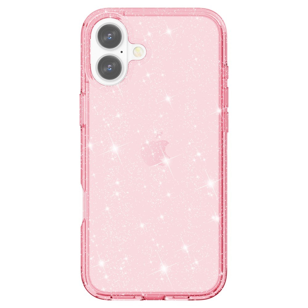 EIDERWOOD iPhone 16 Plus Hybrid Plastik Bagside Cover - Lyserød Glitter