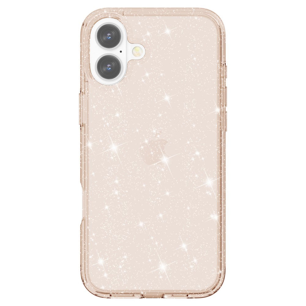 EIDERWOOD iPhone 16 Plus Hybrid Plastik Bagside Cover - Guld Glitter