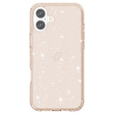 EIDERWOOD iPhone 16 Plus Hybrid Plastik Bagside Cover - Guld Glitter