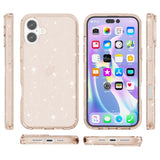 EIDERWOOD iPhone 16 Plus Hybrid Plastik Bagside Cover - Guld Glitter