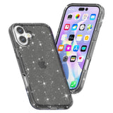 EIDERWOOD iPhone 16 Plus Hybrid Plastik Bagside Cover - Sort Glitter