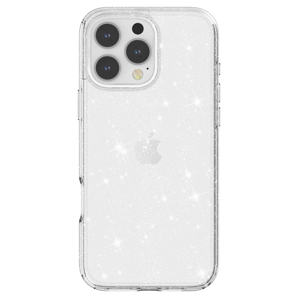 EIDERWOOD iPhone 16 Pro Max Hybrid Plastik Bagside Cover - Hvid Glitter
