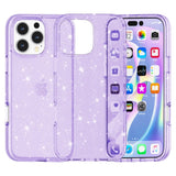 EIDERWOOD iPhone 16 Pro Max Hybrid Plastik Bagside Cover - Lilla Glitter