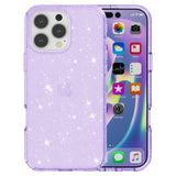 EIDERWOOD iPhone 16 Pro Max Hybrid Plastik Bagside Cover - Lilla Glitter