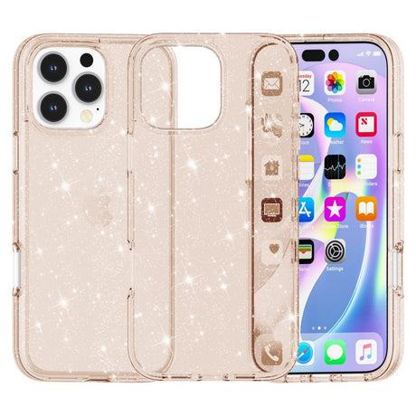 EIDERWOOD iPhone 16 Pro Max Hybrid Plastik Bagside Cover - Guld Glitter