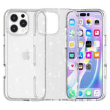 EIDERWOOD iPhone 16 Pro Hybrid Plastik Bagside Cover - Hvid Glitter