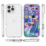 EIDERWOOD iPhone 16 Pro Hybrid Plastik Bagside Cover - Hvid Glitter