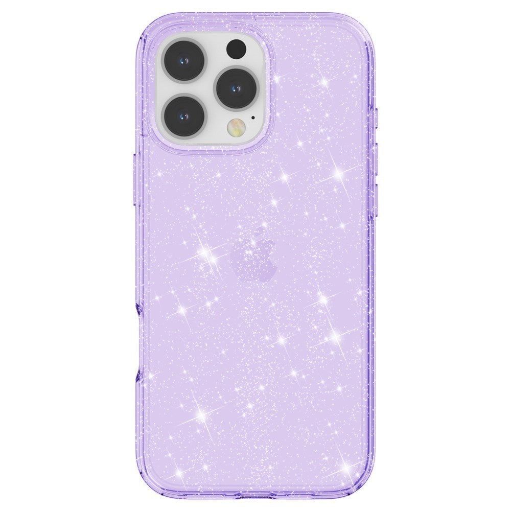 EIDERWOOD iPhone 16 Pro Hybrid Plastik Bagside Cover - Lilla Glitter