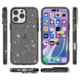 EIDERWOOD iPhone 16 Pro Hybrid Plastik Bagside Cover - Sort Glitter