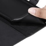 EIDERWOOD iPhone 16 Pro Kunstlæder Flip Cover m- Pung og Strop - Sort