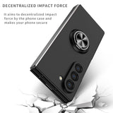 EIDERWOOD Samsung Galaxy Z Fold6 Plastik Bagside Cover m. Magnetisk Kickstand - Sort