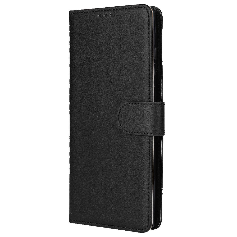 EIDERWOOD Samsung Galaxy S23 Ultra Blankt Kunstlæder Flip Cover m. Pung & Ståfunktion - Sort