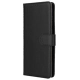 EIDERWOOD Samsung Galaxy S23 Ultra Blankt Kunstlæder Flip Cover m. Pung & Ståfunktion - Sort