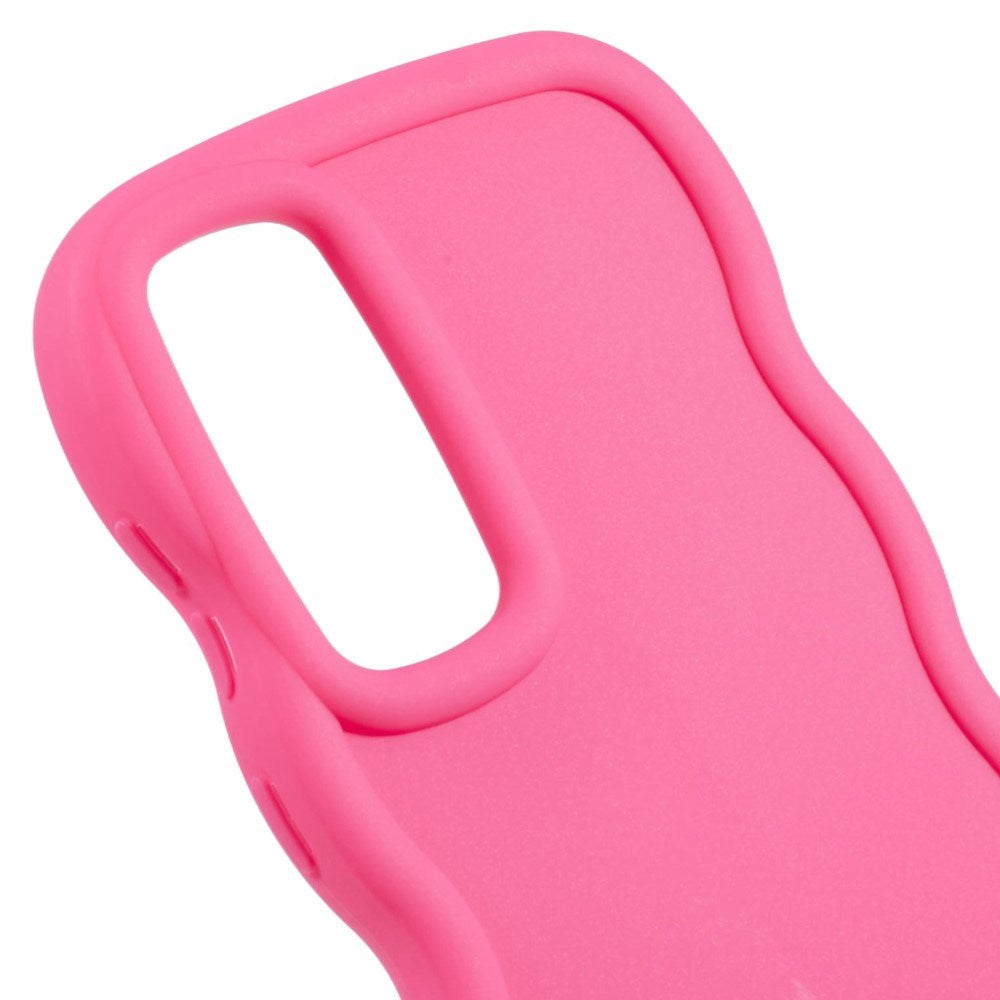 Samsung Galaxy A13 (5G) - EIDERWOOD Fleksibelt Plastik Wavy Cover - Pink