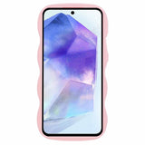 Samsung Galaxy A13 (5G) - EIDERWOOD Fleksibelt Plastik Wavy Cover - Lyserød
