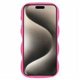 EIDERWOOD iPhone 14 Pro Max Fleksibelt Plastik Wavy Mobil Cover - Pink