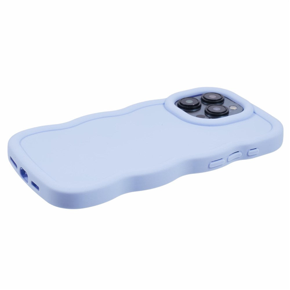EIDERWOOD iPhone 12 Pro Max Fleksibelt Plastik Wavy Mobil Cover - Lilla