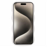 EIDERWOOD iPhone 12 / 12 Pro Fleksibelt Plastik Wavy Mobil Cover - Hvid
