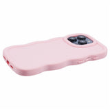 EIDERWOOD iPhone 12 / 12 Pro Fleksibelt Plastik Wavy Mobil Cover - Lyserød