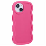 EIDERWOOD iPhone 14 Fleksibelt Plastik Wavy Mobil Cover - Pink