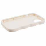 EIDERWOOD iPhone 13 Fleksibelt Plastik Wavy Mobil Cover - Hvid