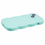 EIDERWOOD iPhone 13 Fleksibelt Plastik Wavy Mobil Cover - Blå