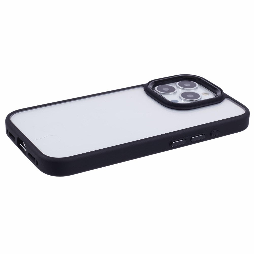 Eiderwood iPhone 16 Pro Hybrid Plastik Bagside Cover - Gennemsigtig / Sort