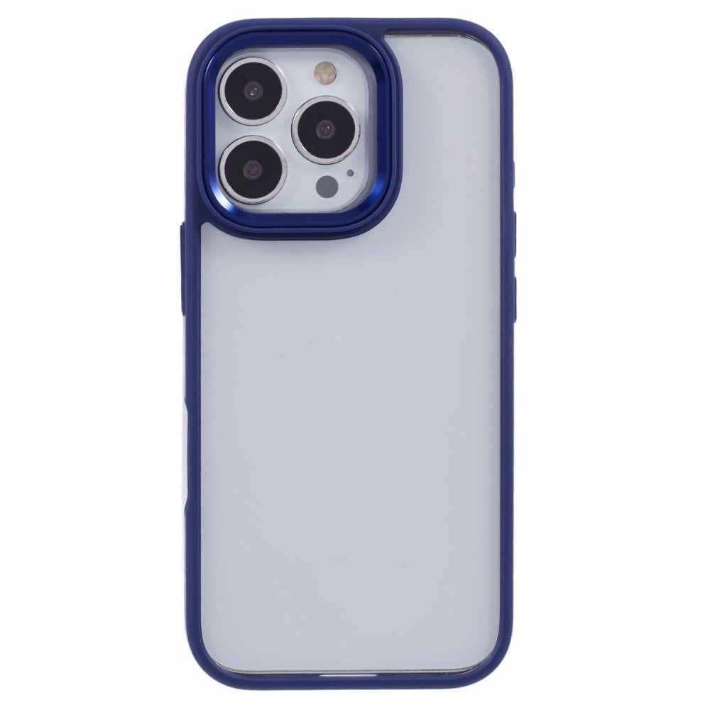 Eiderwood iPhone 16 Pro Hybrid Plastik Bagside Cover - Gennemsigtig / Mørke Blå