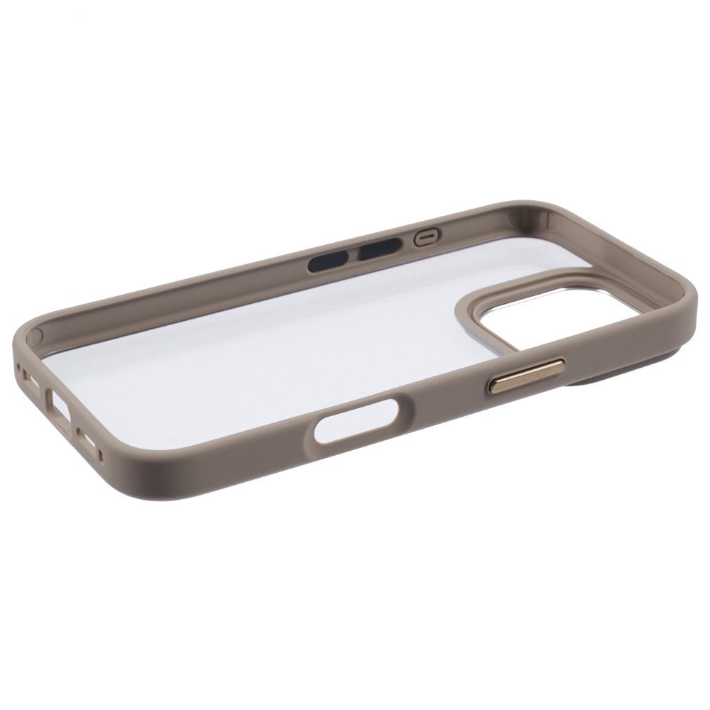 Eiderwood iPhone 16 Pro Hybrid Plastik Bagside Cover - Gennemsigtig / Brun