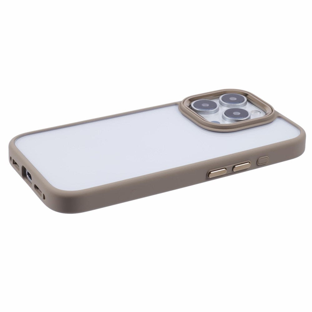 Eiderwood iPhone 16 Pro Hybrid Plastik Bagside Cover - Gennemsigtig / Brun