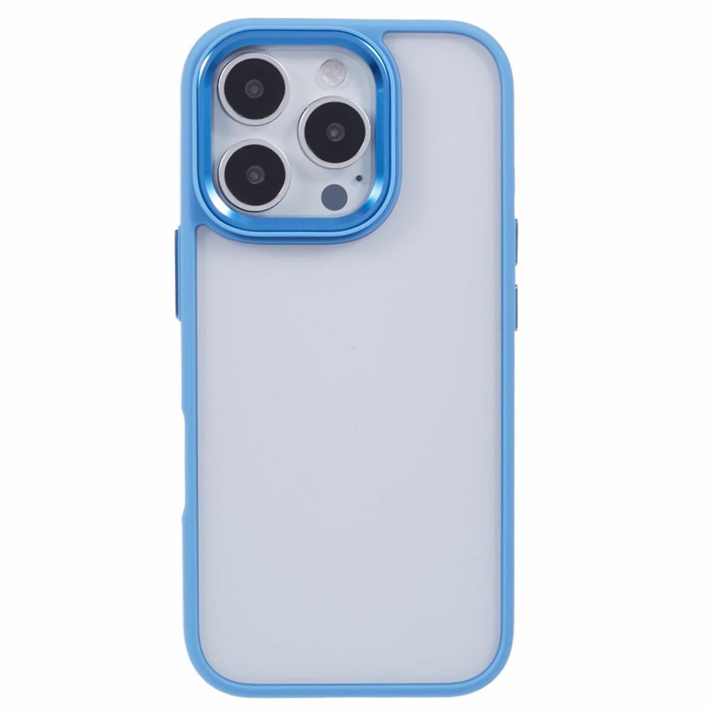 Eiderwood iPhone 16 Pro Hybrid Plastik Bagside Cover - Gennemsigtig / Blå