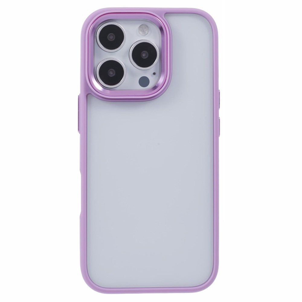 Eiderwood iPhone 16 Pro Hybrid Plastik Bagside Cover - Gennemsigtig / Lilla