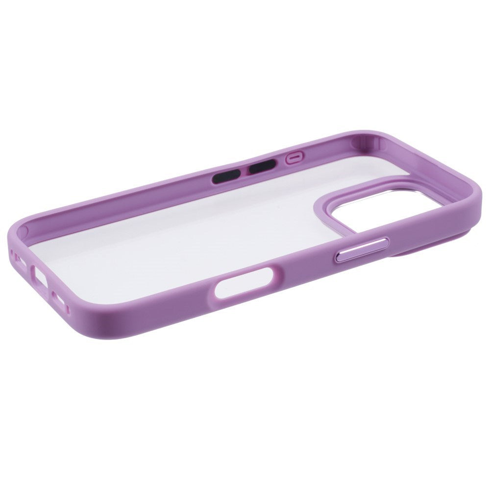 Eiderwood iPhone 16 Pro Hybrid Plastik Bagside Cover - Gennemsigtig / Lilla