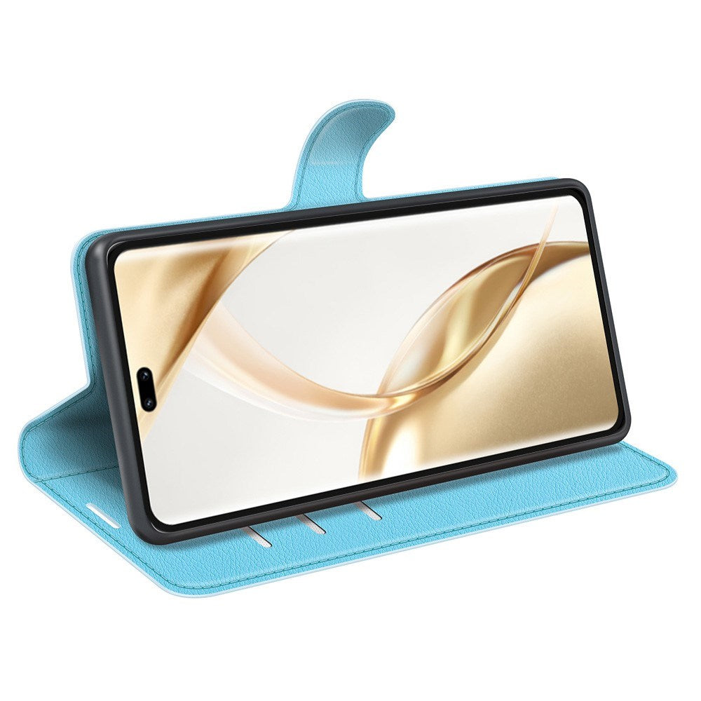 Honor 200 Pro (5G) - EIDERWOOD Kunstlæder Flip Cover m. Kortholder & Ståfunktion - Blå