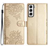 EIDERWOOD Samsung Galaxy S22+ (Plus) Kunstlæder Flip Case m. Indgravering - Guld