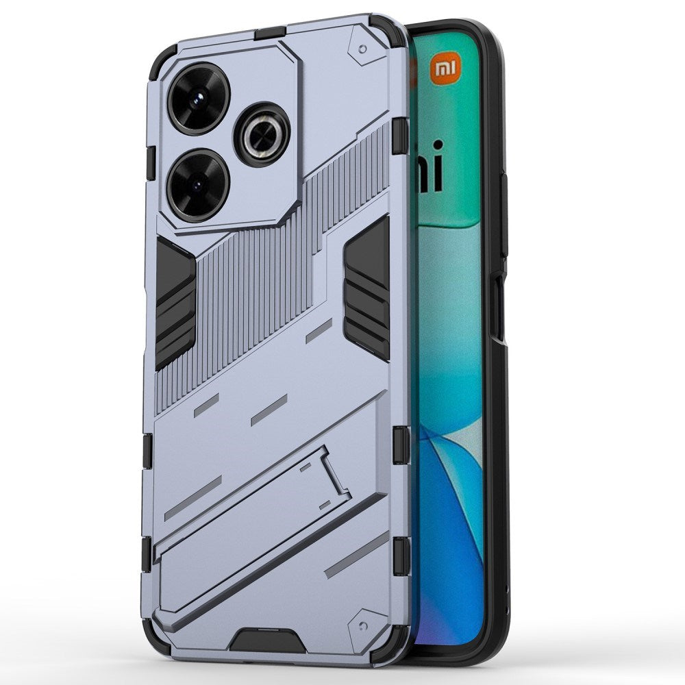 EIDERWOOD Xiaomi Redmi 13 Hybrid Bagside Cover m. Kickstand - Grå