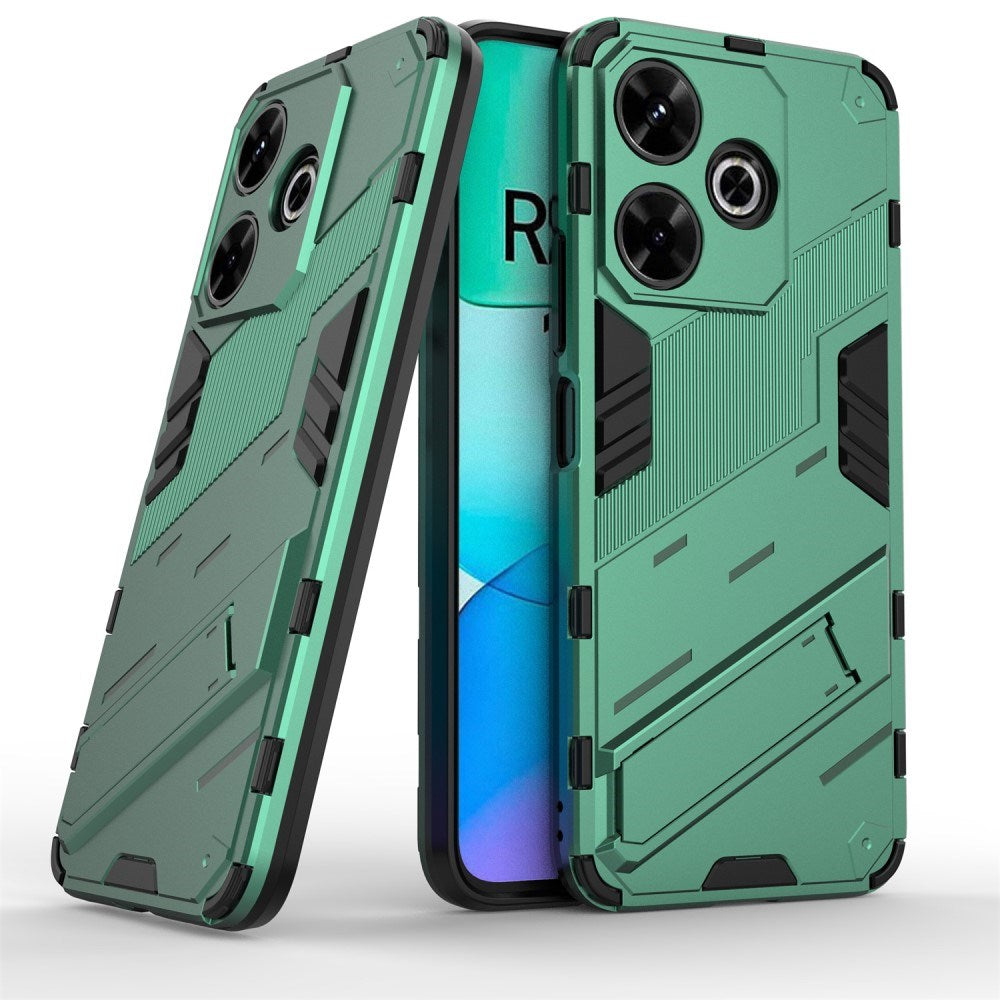 EIDERWOOD Xiaomi Redmi 13 Hybrid Bagside Cover m. Kickstand - Grøn